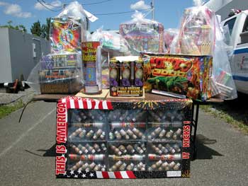 Illegal fireworks siezed by NYPD Illegal fireworks siezed by NYPD