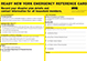 Emergency Reference Card