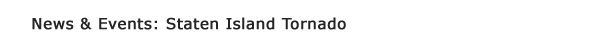 OEM Events: Staten Island Tornado