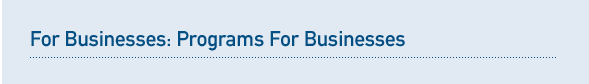 Programs for Businesses