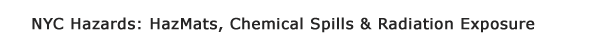 Hazardous Materials/Chemical Spills