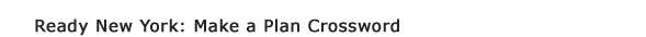 Ready New York for Kids: Crossword