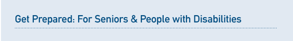 Seniors and People with Disabilities