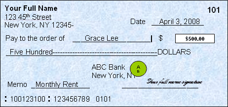 how to write a check to an attorney