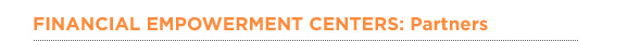 Financial Empowerment Centers Supporters