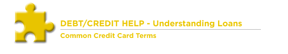 Common Credit Card Terms