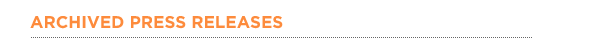 Archived Press Releases