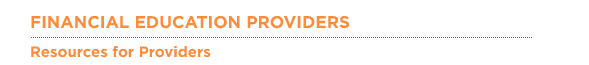 Financial Education Providers