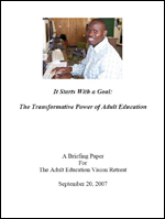 City's Adult Education Report