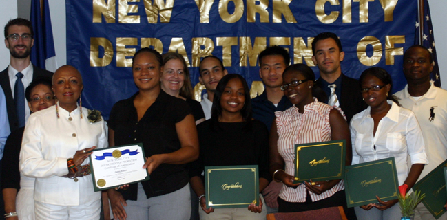DOP hosts breakfast for new interns