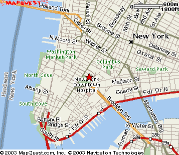 Map of Lower Manhattan Map of Lower Manhattan