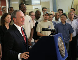 Mayor Bloomberg announces Training Funds