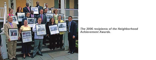 The 2006 recipients of the Neighborhood Achievement Awards.