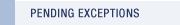 Pending Exceptions