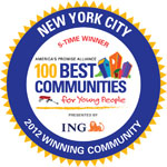 NYC 5x Winner - 100 Best Communities for Young People