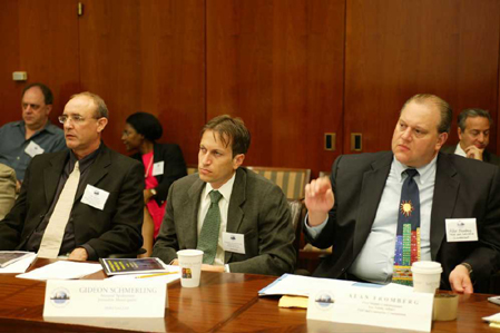 Delegates from Jerusalem and First Deputy Commissioner Allan Fromberg from the Taxi and Limousine Co