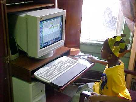 Little Boy at Computer