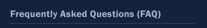 Frequently Asked Questions