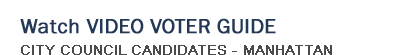 Watch Video Voter Guide - Manhattan