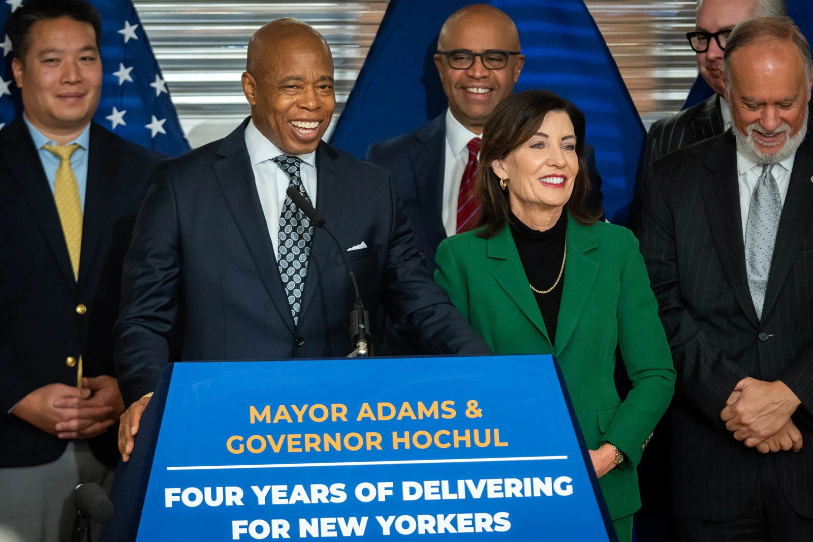 Officials announcing job creation initiatives