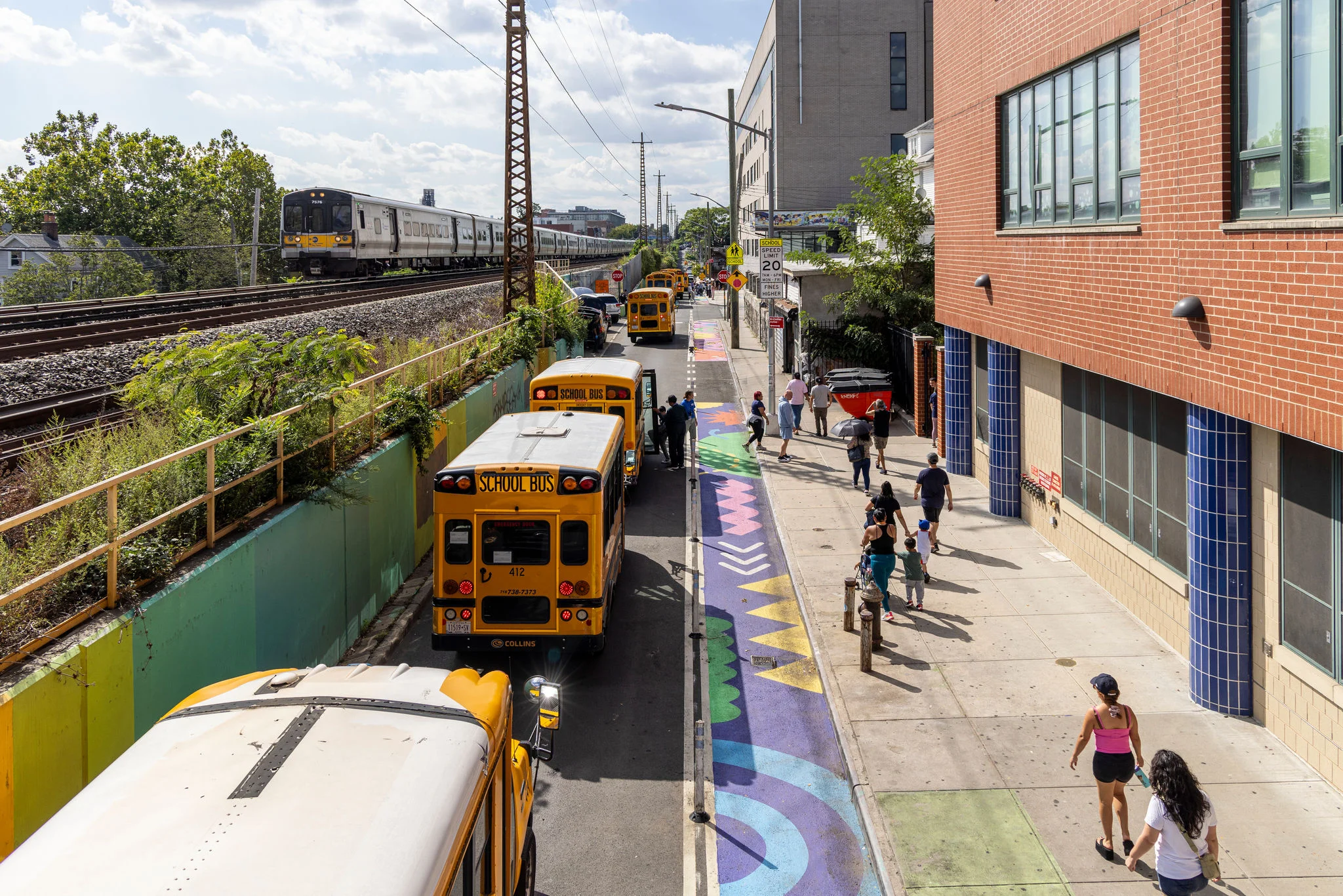 Photo of school buses