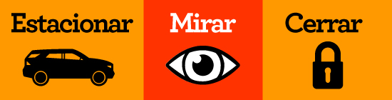 Estacionar, mimar, cerrar