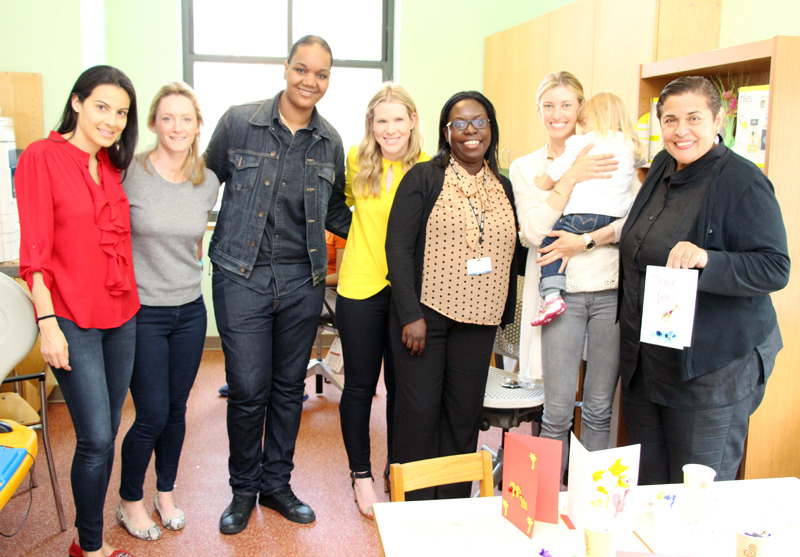 From left Natalia Echavarria, Clare McKeon, Christina Edwards (ACS), Hana Bitton, Katia Pierre (ACS), Lauren Kenny Jones, Sonia Galarza (ACS)