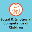 Communication - Darker orange logo - illustration of three people with speech bubbles over them