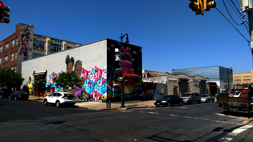 Street view of Wyckoff Avenue and Troutman Street in Brooklyn
                                           