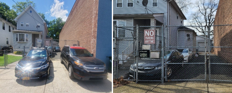 Photo of a premises used as a dead vehicle storage and commercial auto sales.