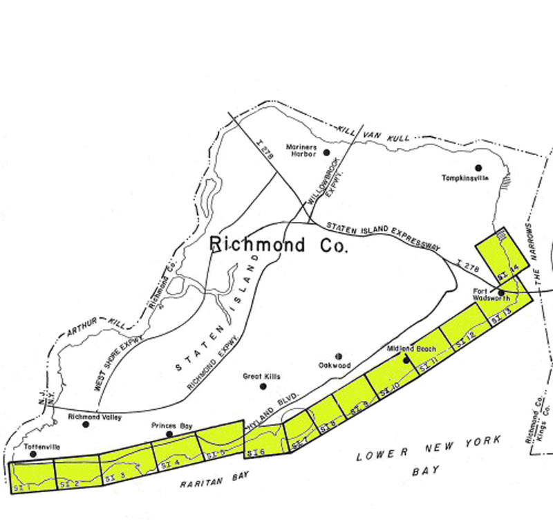 Staten Island Coastal Erosion Hazard Area Map