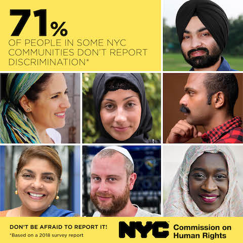 In June 2018, the Commission released a report summarizing the findings of a survey in which the agency surveyed 3,105 Muslim, Arab, South Asian, Jewish, and Sikh New Yorkers about their experiences of bias harassment, discrimination, and acts of hate between July 2016 and late 2017, a timeframe that encapsulates the aftermath of the Republican National Convention and Federal announcements threatening these and other communities, including a travel ban affecting Muslim majority countries and the ending of both the Deferred Action for Childhood Arrival (DACA) program and Temporary Protected Status (TPS) for millions of immigrants living in the United States.