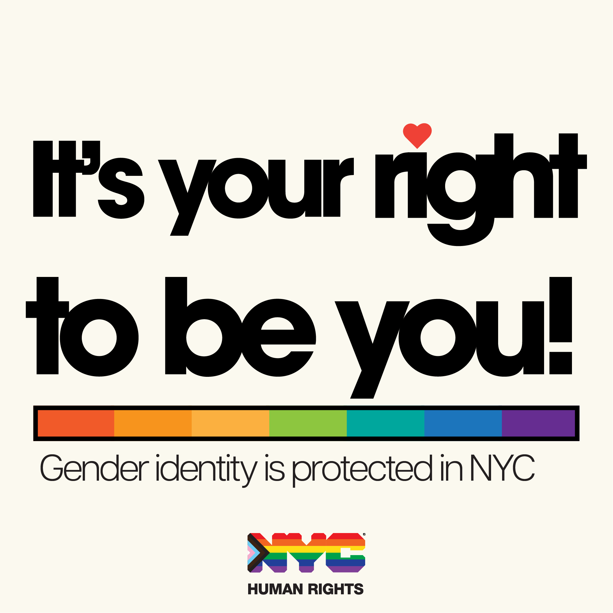 It's your right to be you