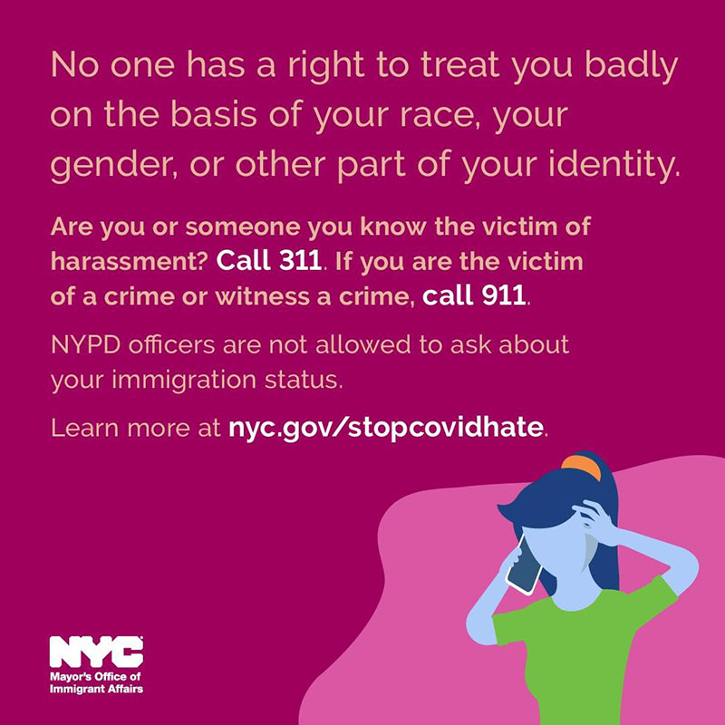 No one has a right to treat you badly on the basis of your race, your gender, or other part of your identity.
