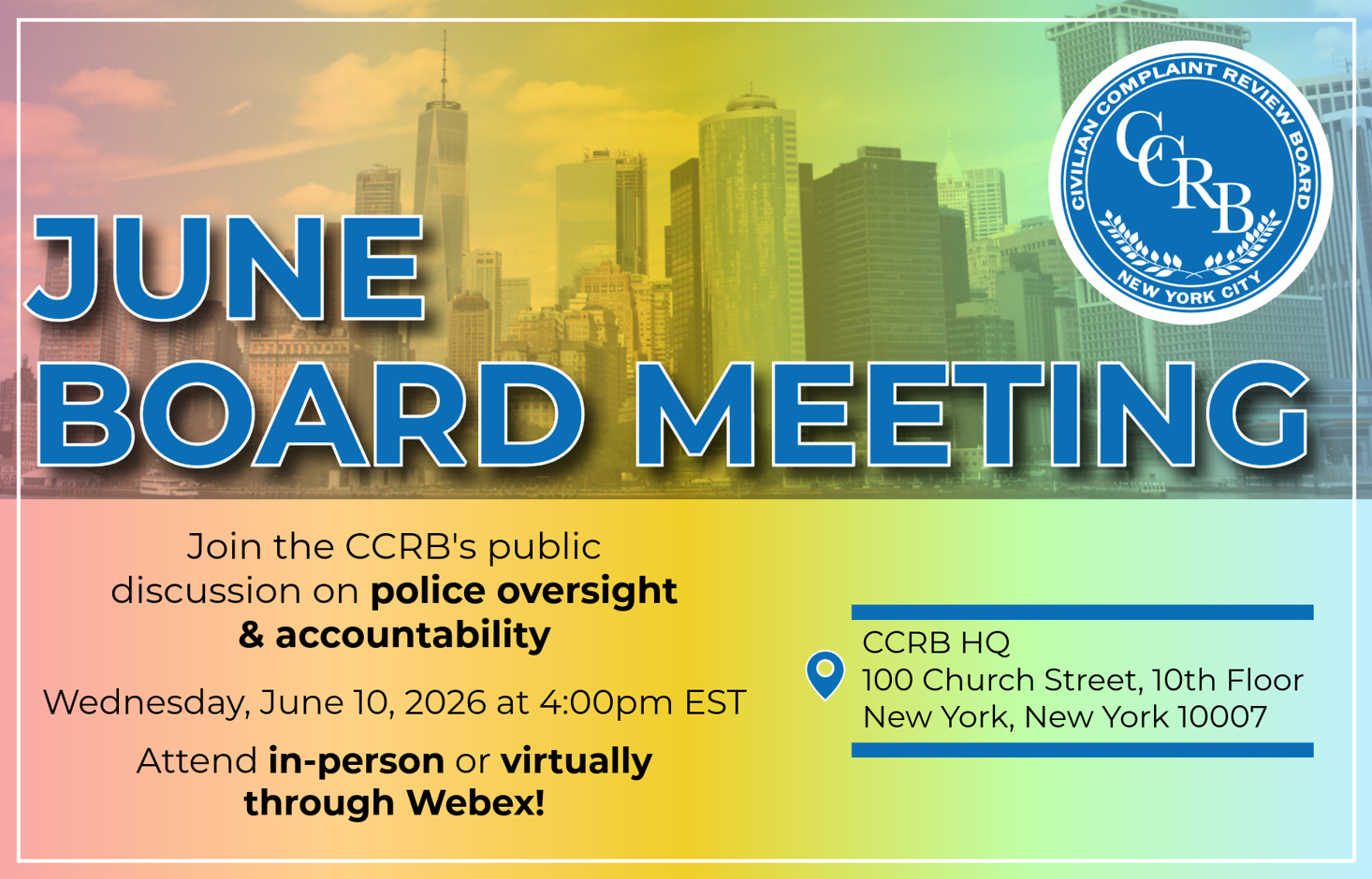 June Board Meeting
                                           