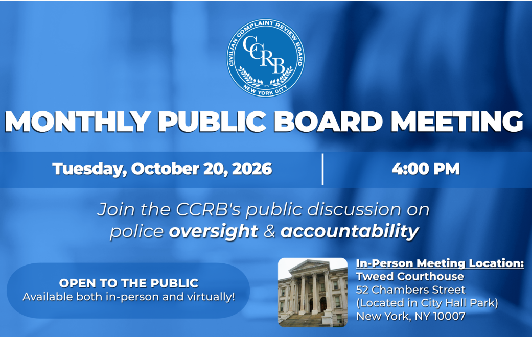 Public Board Meeting October 2026
                                           