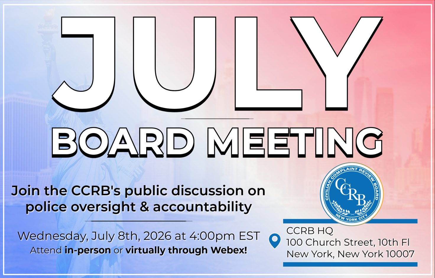 July Board Meeting
                                           