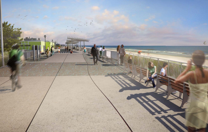 Rockaway Beach Boardwalk 
                                           
