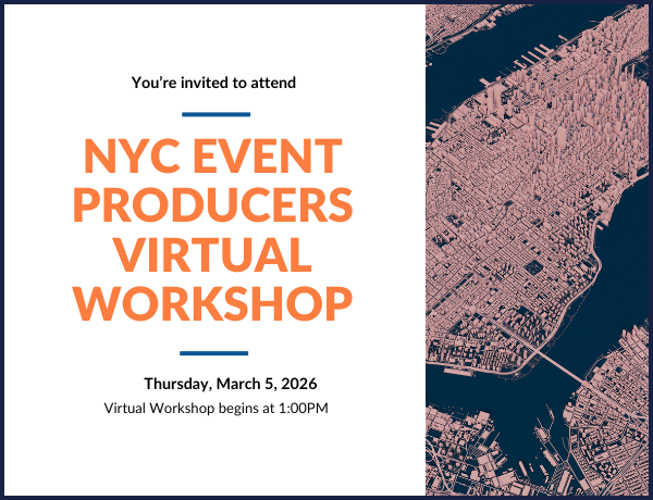 Invitation to attend the virtual Event Producer workshop on March 5, 2026 at 1pm.
                                           