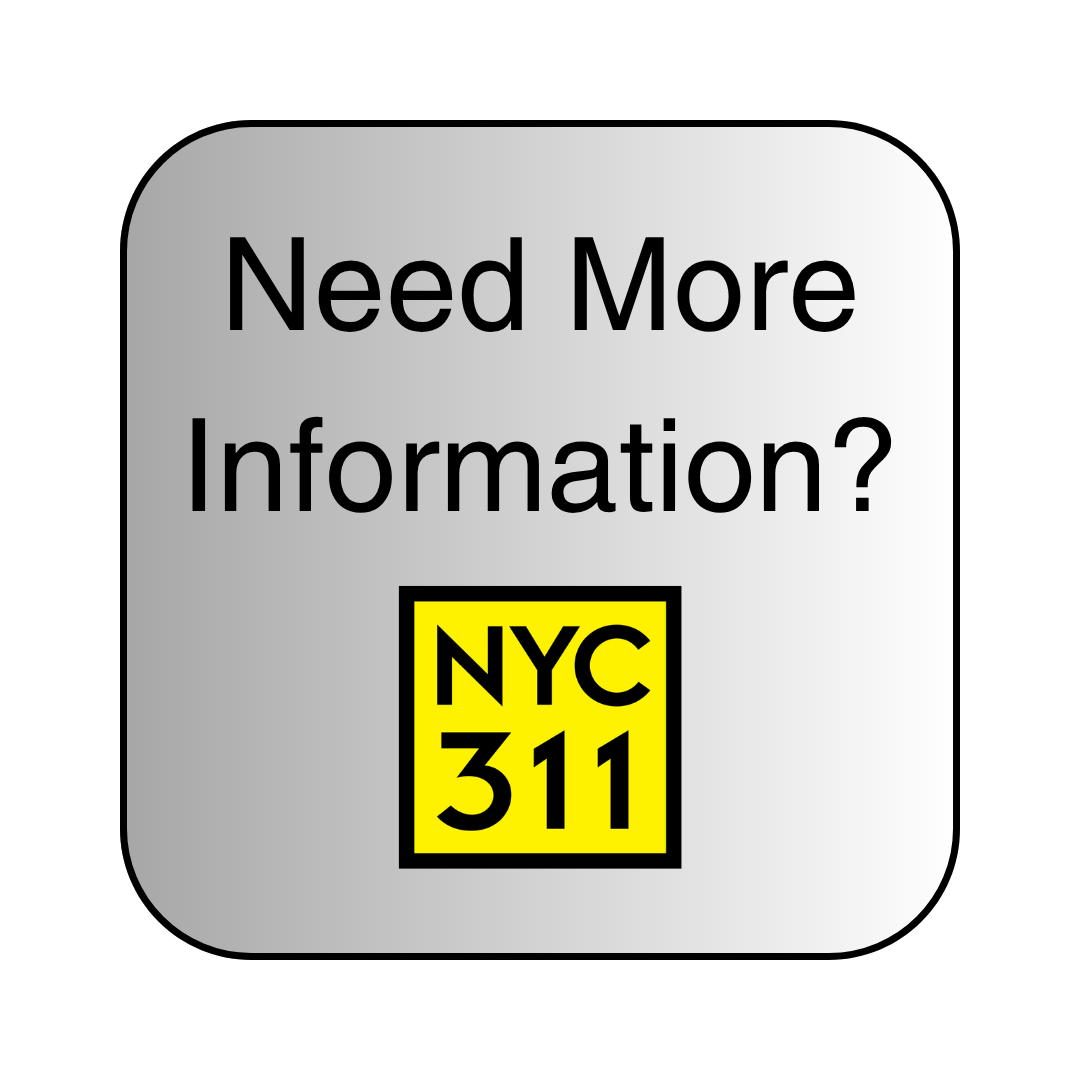 green button with the 3 1 1 logo and reads Sign up for Notify NYC