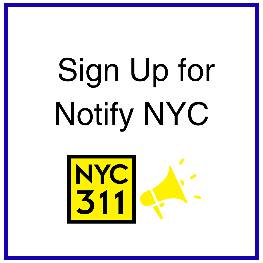 image of button with blue background that says Need More Information and the N Y C 3 1 1 logo