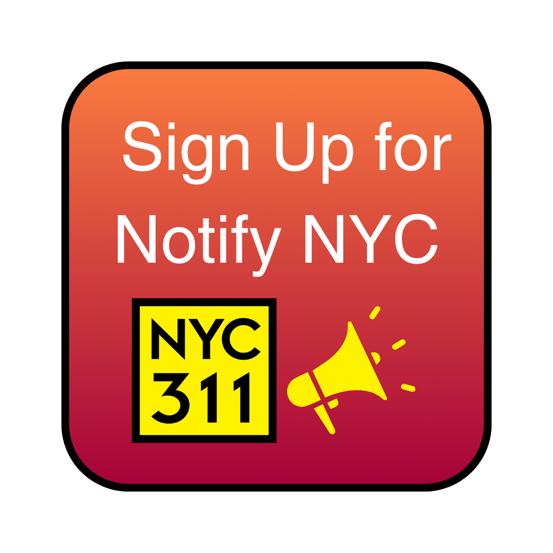 image of button with a two-toned orange background that says Need More Information and the N Y C 3 1 1 logo