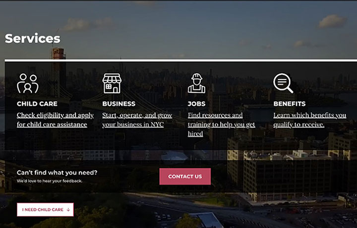 Screenshot of MyCity 