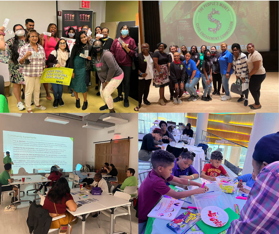 Photo collage of The People's Money Idea Generation Sessions.