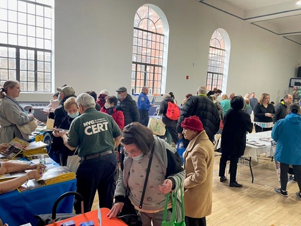 massive of people checking out booths at brooklyn health fair