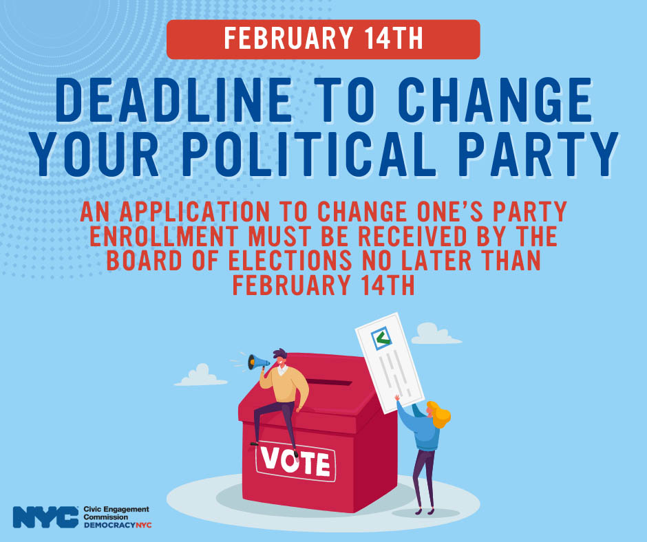 Graphic outlining the deadline to change party affiliation ahead of June primary.
