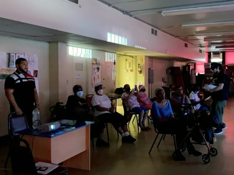 Civics workshop with seniors from Butler-Houses in the Bronx