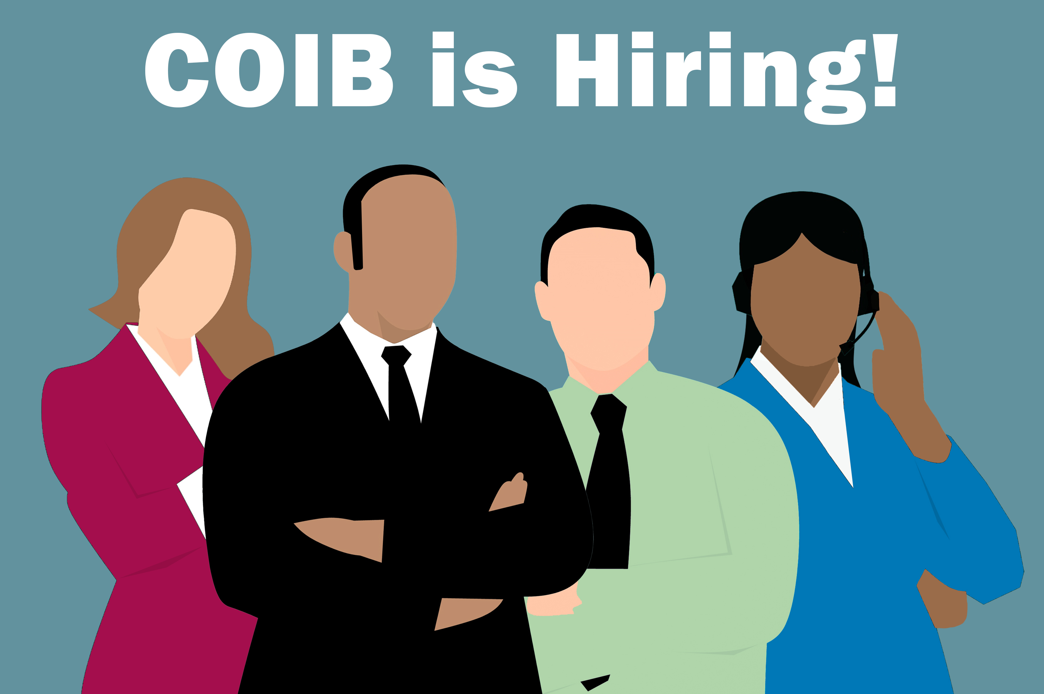 COIB is hiring!
                                           