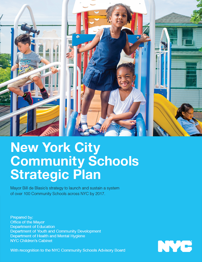 NYC Community Schools Strategic Plan cover page