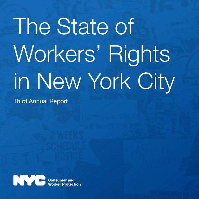Report cover for The State of Workers' Rights in New York City